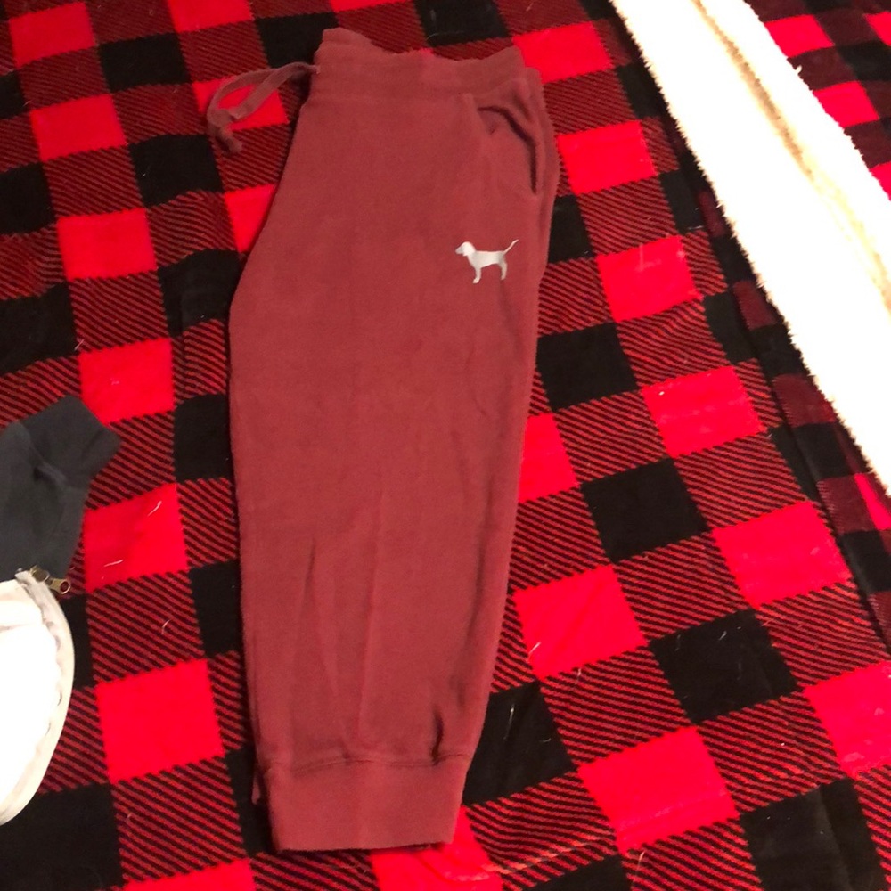 Pink from VS crop sweats
